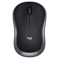 Logitech M186 Wireless Optical Mouse (1000 DPI, Smooth Cursor Control, Black)