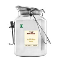 Two Brothers Organic Farms Natural Healthy Fresh Organic Desi Gir Cow A2 Cultured Ghee, 5000 ml