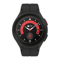 Lowest - SAMSUNG Galaxy Watch5 Pro Smartwatch with Bluetooth Calling (45mm Super AMOLED Display, 50 Meter Water Resistant, Black Titanium Strap)