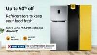 Refrigerators Upto 50% off + Extra Up to Rs.5000 Coupon II Extra Up to Rs.5000 Off Using HDFC Card & More