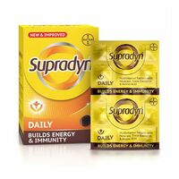 Supradyn Multivitamins Tablets With Minerals And Trace Elements,Ppack of 120 Tablets (8 Strips) 