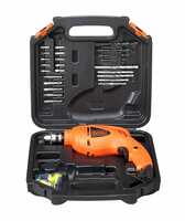 BLACK+DECKER HD400K50 550W 10mm Corded Non-Reversible Impact Drill Machine Kit ( Apply ₹100 coupon)