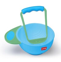 Limited-time deal: LuvLap Baby Food Grinding Cum Feeding Bowl, Portable Baby Food Masher & Serving Bowl for Baby weaning Food Preparation (Green & Blue)
