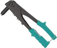 Suzec Power Action Power Tool HR250 Aluminum Hand Riveter 10 Inch 250mm Body Plastic Power Coated PVC Soft Grip (Green)