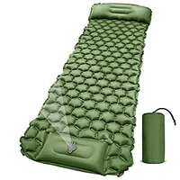 PROBEROS® Air Mattress with Pillow and Built-in Foot Pump, Portable Folding Camping Sleeping Bed Inflatable Mattress for Camping Backpacking Hiking Traveling Tent Car, Camping Accessories