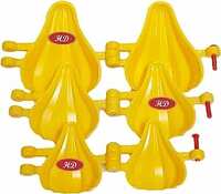 HD Mart Ganpati Modak Maker Mould Sancha of 2 Quantity for Ganesh Chaturthi Festival (Yellow) Set of 3 Sizes, Plastic 