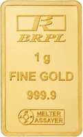 Bangalore Refinery 24k (999.9) 1 gm Yellow Gold Bar rs 5893.20
