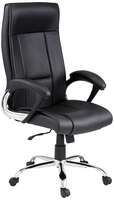 Amazon Brand - Solimo Brasov High Back Executive Chair (Black,Metal)