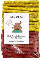 ECO PETS Rawhide Chew Sticks Food for Small - Adult Dog Chew Stick Munchy Stick Real Mix Flavors Dogs Snacks, Dog Treats for Puppy, Protein - Training Chew (0.95 KG)