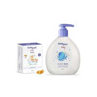 Bumtum Paraben Free Baby Soap 50Gram (Pack of 1) & Baby Bubble Bath (200 ML) Combo [Apply 5% off Coupon]