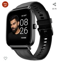 Noise Newly Launched Quad Call 1.81" Display, Bluetooth Calling Smart Watch, AI Voice Assistance, 160+Hrs Battery Life, Metallic Build, in-Built Games, 100 Sports Modes, 100+ Watch Faces (Jet Black)