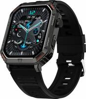 Fire-Boltt Commando 1.95 AMOLED Smart Watch, 123 sports modes, and Bluetooth calling Smartwatch  (Black Strap, Free Size)