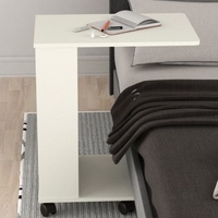 Voyager C Shape Table in Frosty White, By Wood you