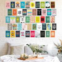 Inspirational Motivational Quotes Wall Abstract Poster (PACK OF 50) 6 INCH X 4 INCH
