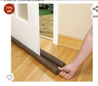 Limited-time deal: XML Door Bottom Sealing Strip Guard Long Size Stopper Sealer Closer for Sound and Dust Proof Home Office Kitchen Accessories Item Smart Gadgets Products (Size-39 inch) (Pack of 1) (Brown/Black) 