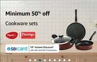 Amazon - Min 50% off Cookware Sets - Prestige - Pigeon & more