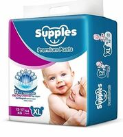 Supples Premium Diapers, X-Large (XL), 54 Count, 12-17 Kg, 12 hrs Absorption Baby Diaper Pants