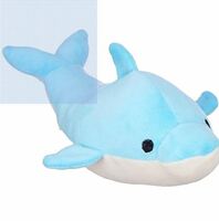 Amazon Brand - Jam & Honey Dolphin, Plush/Soft Toy for Boys, Girls and Kids, Super-Soft, Safe, Great Birthday Gift (Blue, 18 cm)