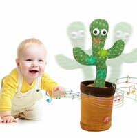 Toypoint Dancing Cactus Talking Toy, Musical Puppet, Wriggle & Singing Recording Toy Repeat What You Say,Voice Repeat Speaking Toy,Talking Toys for Kids, Girls, Boys