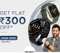Fire-Boltt: Get Flat Rs.300 OFF on Min. Rs.1899 Purchase + 5% Extra Discount Via UPI/Card