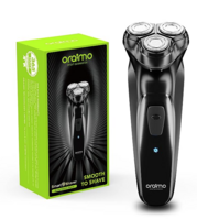 Oraimo SmartShaver Premium Cordless Electric Shaver for men Built in pop-up Trimmer,Super Fast Charge 90 minutes Runtime with Digital Battery Indicator,3 Head 360° Rotary Shaver for Dry Shave
