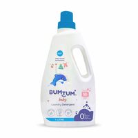 Bumtum Baby Liquid Laundry Detergent 1 Litre, 100% Natural Plant Based, Safe and Gentle with Lemon and Neem Extracts, Anti-Bacterial, Natural Fragrance, Bleach & Brighteners Free [Apply 5% off Coupon]