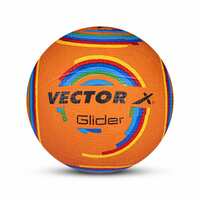 Vector X Glider Volleyball/Rubber Moulded Volleyball/for Indoor/Outdoor/for Men/Women Size - 4 (Orange)