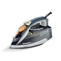 (Apply Rs.500 Coupon) Crompton FabriAutoTech 2200 Watt Steam Iron|Feather Touch Digital LED Fabric Temperature Control|3 Ways Auto Shut-off|Scratch Resistant 