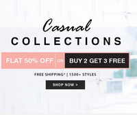 Shyaway-Flat 50% Off or Buy 2 Get 3 Free on Casuals Collections