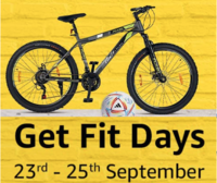 Amazon Get fit days Upto 70% off + Extra bank offer (23-25 sep) 