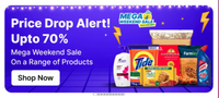 Flipkart Grocery mega weekend sale Upto 70 % off on Products