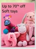 Amazon - Soft toys sale upto 70% off 