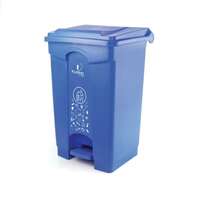 Cello Plastic Swing-Lid Dustbin 60 Litre with Lid (Pack of 1) Blue