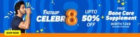 Fast&Up 8th  Birthday Sale-Up to 50% Off + Free Bone Supplement worth Rs.249 on Every Purchase
