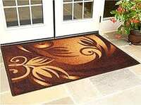 Kuber Industries ( Large Rectangle )Country Modern Door Mat/Floor Mat|Solid Print & Cotton Material|Water Absorbent & Easy to Wash|Size Large 71 X 47 Cm (Brown),  