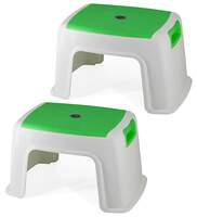 CIPLA PLAST PPCP Bathroom Anti-Skid Seating Stool TOTO Set Of 2- Green