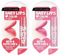 Maybelline New York Baby Lips Lip Balm, Pink Lolita, 4g and Maybelline New York Baby Lips Lip Balm, Cherry Kiss, Maybelline NeNew York Baby Lips Lip Balm, Pink Lolita, 4g and Maybelline New York Baby Lips Lip Balm, Che