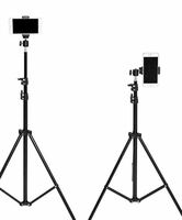 MECHIP 7 feet Lightweight & Portable (84 Inch) Long Tripod Stand for YouTube | Photo-Shoot | Video Shoot | Live Stream | Makeup | 360-degree Rotation for All Mobiles & Cameras