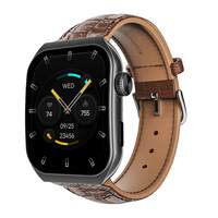 boAt Newly Launched Ultima Vogue Smart Watch with 1.96" AMOLED Curved Display, BT Calling, Functional Crown, Widget Control, Always on Display, HR & SpO2 Monitoring, IP67(Brown Leather)