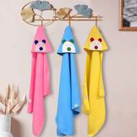 OYO BABY Premium Hooded Cum Wrapping Blanket for Baby Boys or Girls (0 to 8 Months, Pack of 3, Pink + Blue + Yellow)