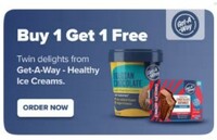 Swiggy : Buy 1 Get 1 Free On Get-A-Way Ice Creams