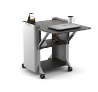  Portable/Foldable Multipurpose Utility Trolley Table (Silver & Grey)