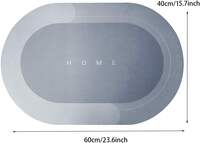 Fezora® Soft Silicone Bathroom Mat Diatomite Door Mat(Apply Rs.10 Coupon)