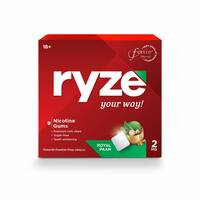 (Apply Coupon) RYZE Nicotine Gum 2mg | Royal Paan | Soft Chew, Easy on Throat, Sugar Free | Aids in Quitting Smoking & Chewing | Smoking Cessation | 9 gums | Single Pack 