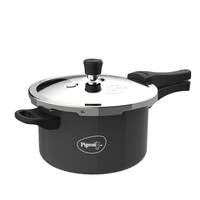 Pigeon Aluminium Hard Anodised Induction Base Pressure Cooker Outer Lid (Black, 5 L)