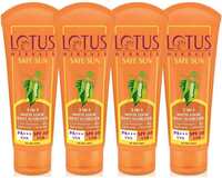 LOTUS Safe Sun 3 In 1 Matte Look Daily Sunblock (100 *4 ) Pack 4 (400 g ) - SPF 40 PA+++ (400 g)