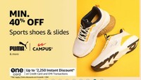 Amazon Shoes & Slides Min 40% off - Adidas Puma & more + Bank offers