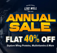 GNC Annual Sale-Flat 40% Off 