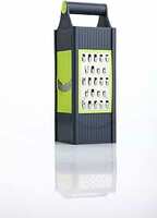 Limited-time deal: GANESH Flexi 4-in-1 Plastic Slicer and Grater, Shredder Multifunctional Kitchen Tool with 4 Sharp Stainless Steel Blades Cheese, Vegetables, Fruit, Cabbage, Easy Slicing, Grating (Multicolor) 