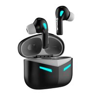 Wings Phantom 430 Best Low Latency Wireless Earbuds, 50 Hours Playtime Gaming Airbuds Sync App Support, Mic Touch Controls,Gaming Case & LED Lights